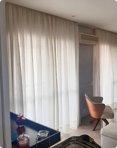 Instalação de cortinas sob medida no Brooklin SP - Bellosguardo
