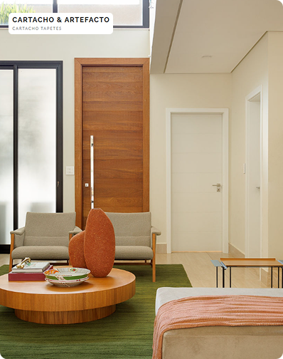 Tapete felpudo de alto padrão para quarto de casal